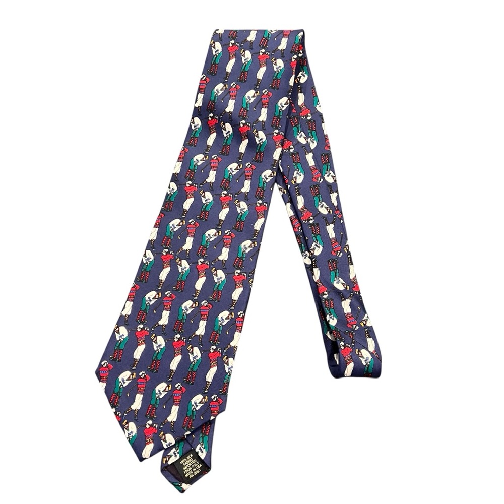 Colorful Golf Patterned Tie